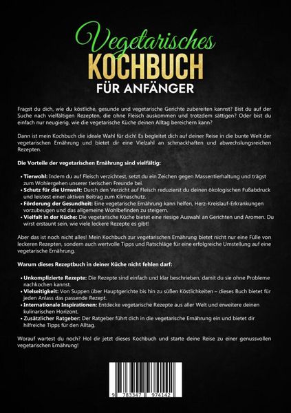 Produktbild: Vegetarisches Kochbuch f&uuml;r Anf&auml;nger