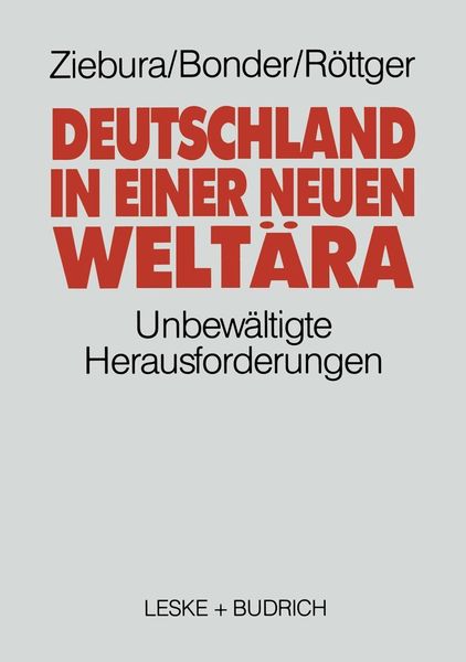 Produktbild: Deutschland in einer neuen Welt&auml;ra