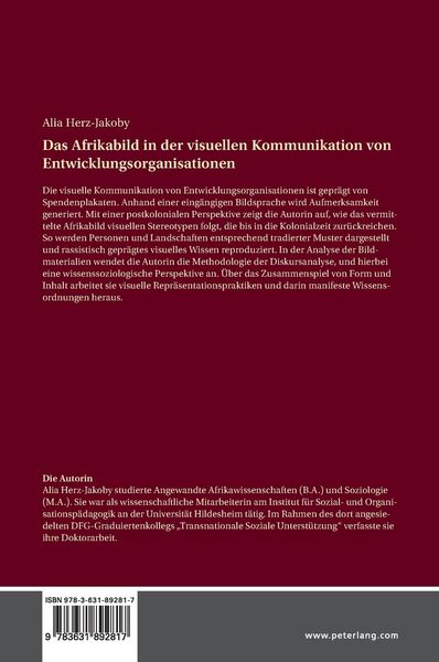 Produktbild: Das Afrikabild in der visuellen Kommunikation von Entwicklungsorganisationen