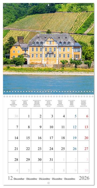 Produktbild: Castles and Palaces in the Middle Rhine Valley (Wall Calendar 2026 12 &times; 12 Inch) CALVENDO 12 Month Wall Calendar