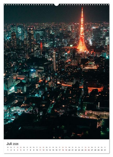 Produktbild: Tokio - Die pulsierende Weltstadt. (hochwertiger Premium Wandkalender 2026 DIN A2 hoch), Kunstdruck in Hochglanz