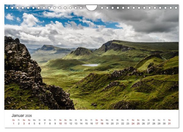 Produktbild: Schottland - Wundersch&ouml;ne Landschaften und einzigartige Natur. (Wandkalender 2026 DIN A4 quer), CALVENDO Monatskalender