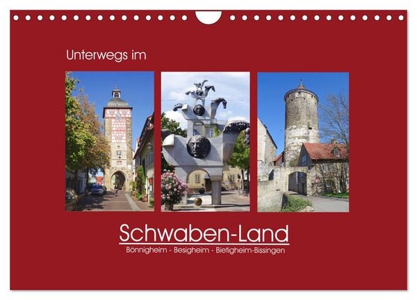 Produktbild: Unterwegs im Schwaben-Land (Wandkalender 2026 DIN A4 quer), CALVENDO Monatskalender