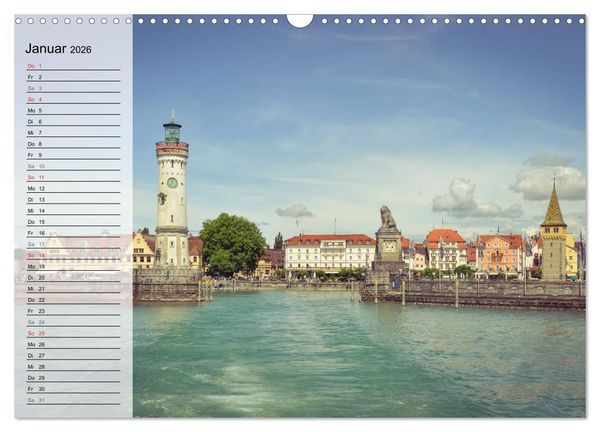 Produktbild: Unterwegs am Bodensee (Wandkalender 2026 DIN A3 quer), CALVENDO Monatskalender