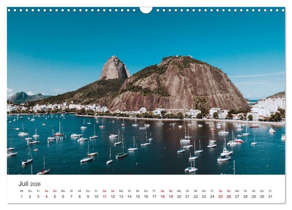 Produktbild: Rio de Janeiro - Am Fu&szlig;e des Corcovados. (Wandkalender 2026 DIN A3 quer), CALVENDO Monatskalender