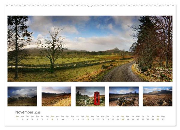Produktbild: Scottish Highlands - Caithness & Sutherland / UK-Version (High Quality Premium Wall Calendar 2026 DIN A2 landscape),CALVENDO 12 Month Wall Calendar