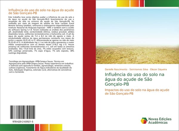 Produktbild: Influ&ecirc;ncia do uso do solo na &aacute;gua do a&ccedil;ude de S&atilde;o Gon&ccedil;alo-PB