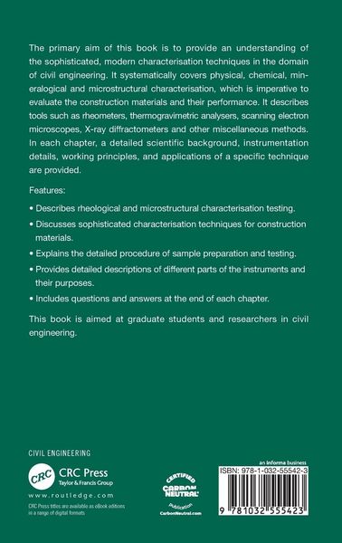 Produktbild: Characterisation Techniques for Civil Engineers
