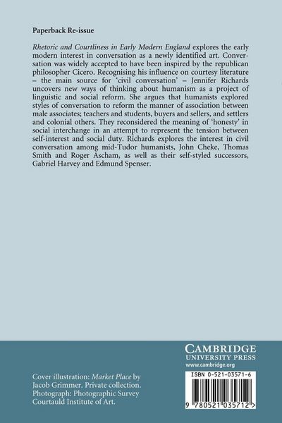 Produktbild: Rhetoric and Courtliness in Early Modern Literature