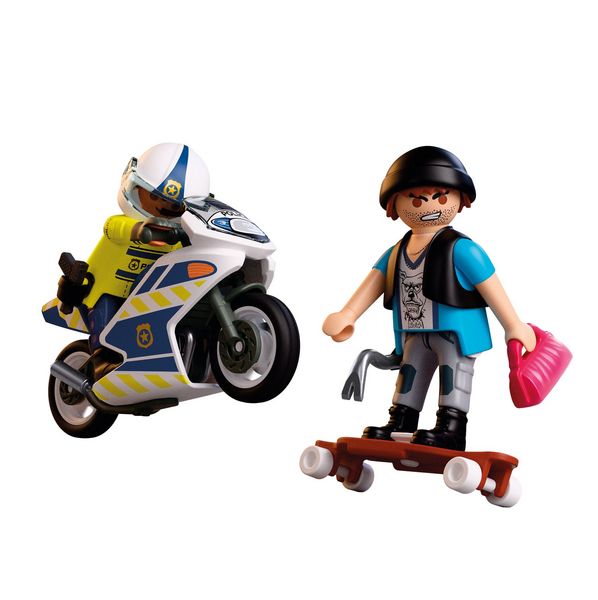 Produktbild: PLAYMOBIL 72079 Verfolgungsjagd mit Motorrad