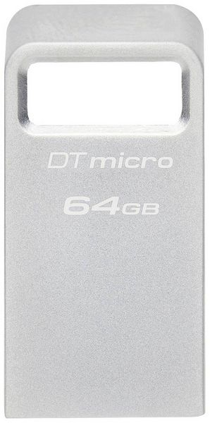 Produktbild: Kingston DataTraveler&reg; Micro USB-Stick Retail 64GB Silber DTMC3G2/64GB USB-A (USB 3.2 Gen 1)