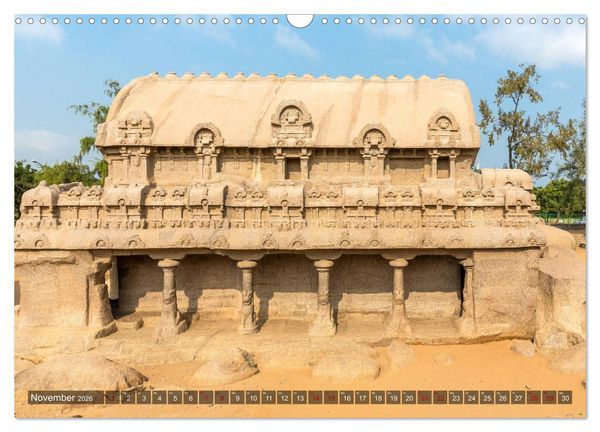 Produktbild: Indien - Mahabalipuram (Wandkalender 2026 DIN A3 quer), CALVENDO Monatskalender