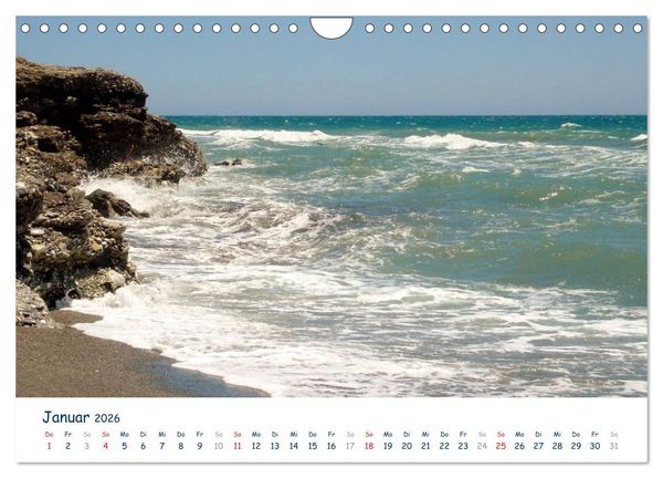 Produktbild: COSTA DEL SOL - Wellenspiel (Wandkalender 2026 DIN A4 quer), CALVENDO Monatskalender