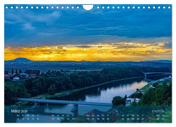Produktbild: der elbestrom landschaft (Wandkalender 2026 DIN A4 quer), CALVENDO Monatskalender