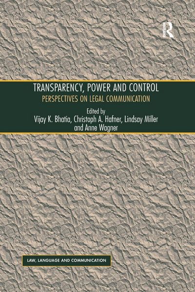 Produktbild: Transparency, Power, and Control