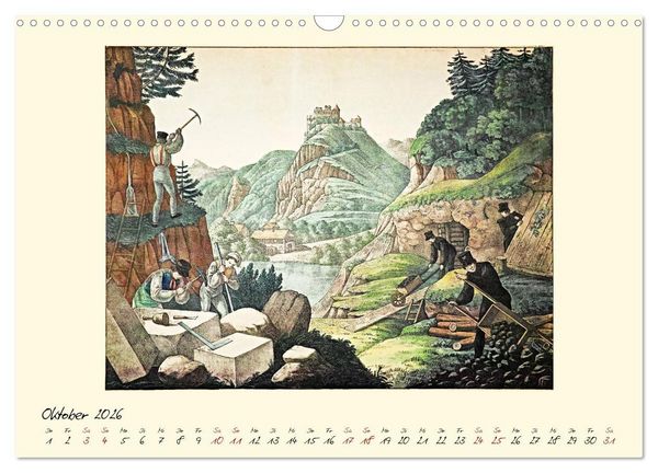 Produktbild: Alltagsleben der Biedermeier-Zeit (Wandkalender 2026 DIN A3 quer), CALVENDO Monatskalender