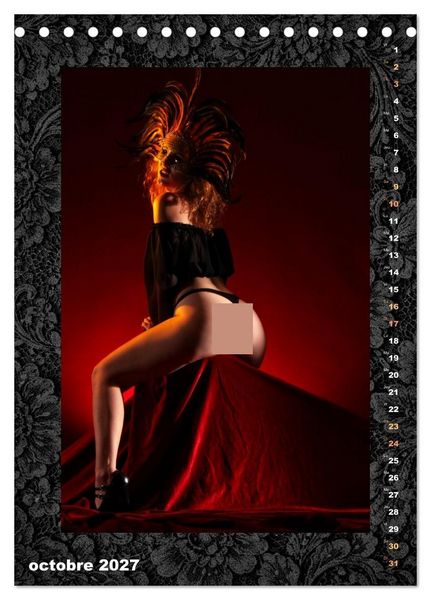 Produktbild: Belles femmes en lingerie (Calendrier de bureau 2027 DIN A5 horizontal), CALVENDO calendrier mensuel