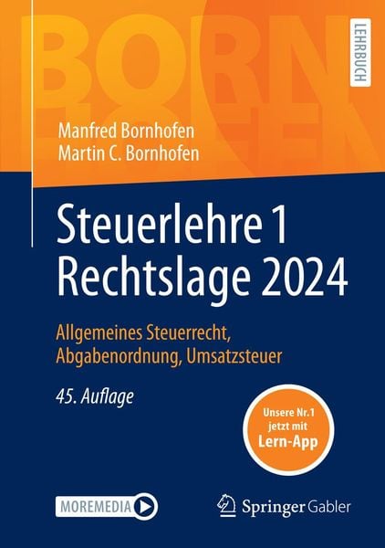 Produktbild: Steuerlehre 1 Rechtslage 2024