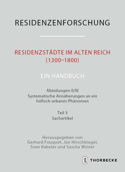 Produktbild: Residenzst&auml;dte im Alten Reich (1300-1800). Ein Handbuch