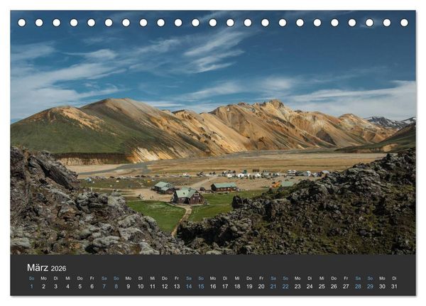 Produktbild: Island (Tischkalender 2026 DIN A5 quer), CALVENDO Monatskalender
