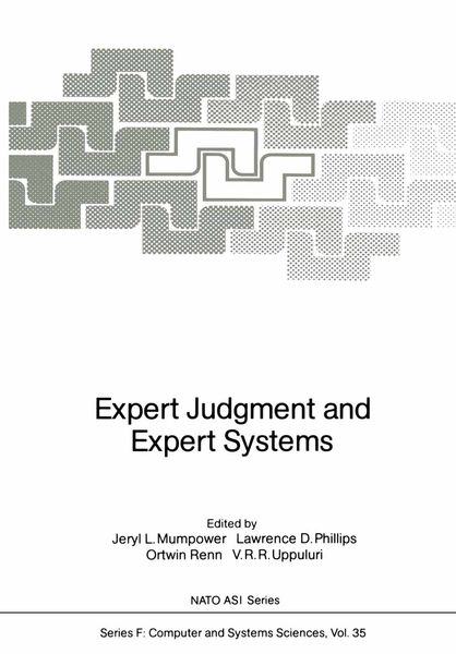 Produktbild: Expert Judgment and Expert Systems