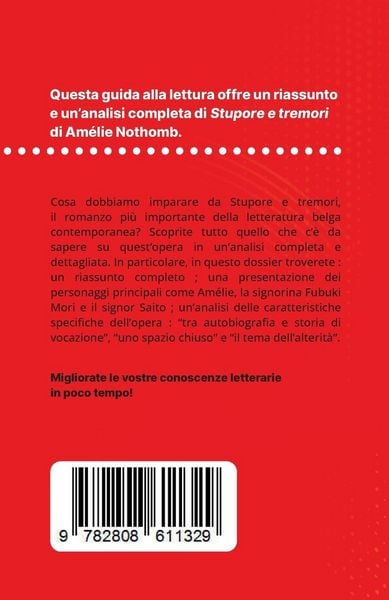 Produktbild: Stupore e tremori di Am&eacute;lie Nothomb (Analisi del libro)