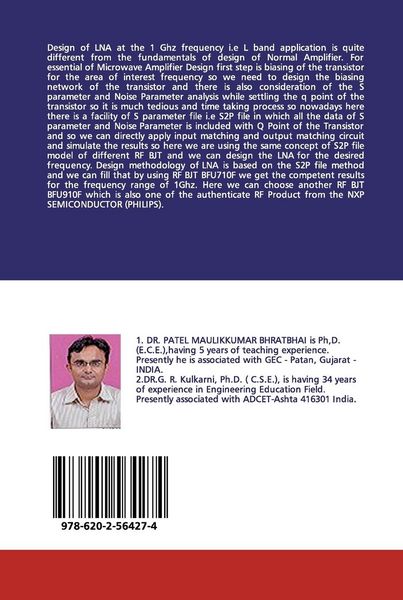 Produktbild: Design Of Low Noise , Narrow And Wideband Amplifier : Basic Concepts