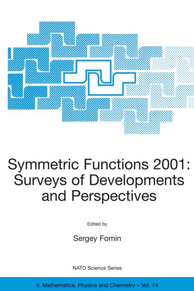 Produktbild: Symmetric Functions 2001: Surveys of Developments and Perspectives