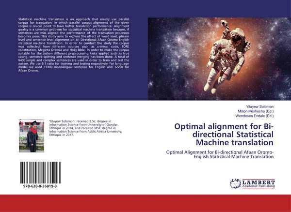 Produktbild: Optimal alignment for Bi-directional Statistical Machine translation