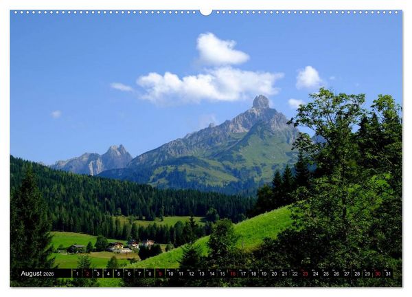 Produktbild: Sommer am Dachstein (hochwertiger Premium Wandkalender 2026 DIN A2 quer), Kunstdruck in Hochglanz