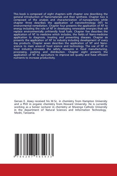 Produktbild: Nanotechnology Application to Areas of Important to Society