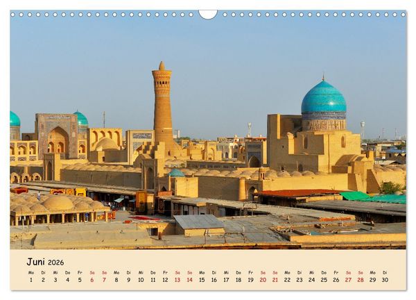 Produktbild: Usbekistan, Perlen der Seidenstra&szlig;e (Wandkalender 2026 DIN A3 quer), CALVENDO Monatskalender