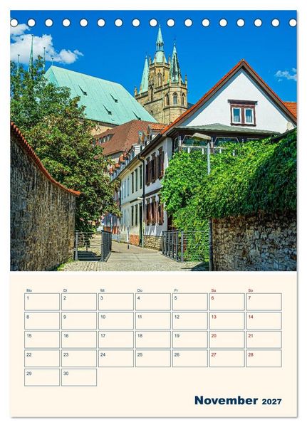 Produktbild: Zauberhaftes Erfurt (Tischkalender 2027 DIN A5 hoch), CALVENDO Monatskalender