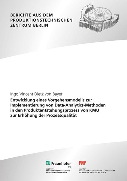 Produktbild: Entwicklung eines Vorgehensmodells zur Implementierung von Data-Analytics-Method