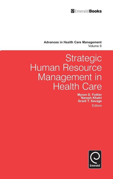 Produktbild: Strategic Human Resource Management in Health Care
