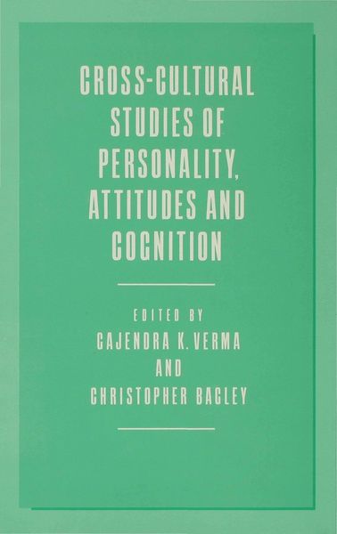 Produktbild: Cross-Cultural Studies of Personality, Attitudes and Cognition
