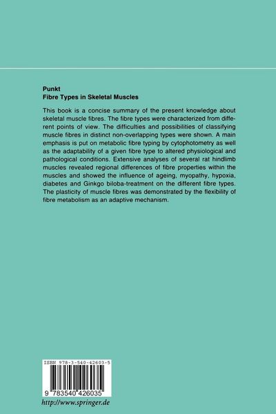 Produktbild: Fibre Types in Skeletal Muscles