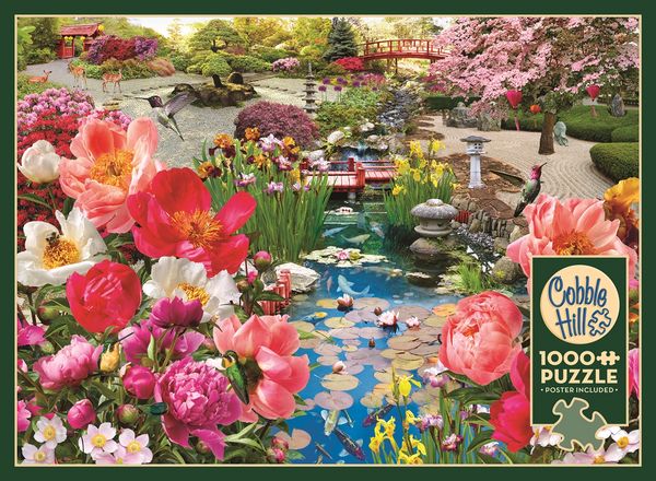 Produktbild: COBBLE HILL PUZZLES - Japanischer Garten 1000 Teile