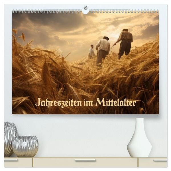 Produktbild: Jahreszeiten im Mittelalter (hochwertiger Premium Wandkalender 2026 DIN A2 quer), Kunstdruck in Hochglanz