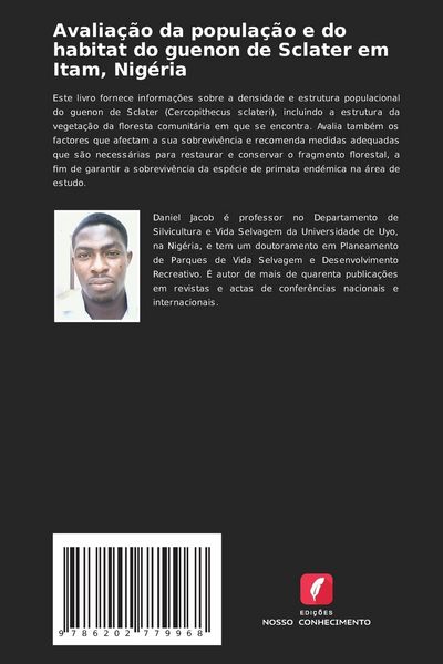 Produktbild: Avalia&ccedil;&atilde;o da popula&ccedil;&atilde;o e do habitat do guenon de Sclater em Itam, Nig&eacute;ria