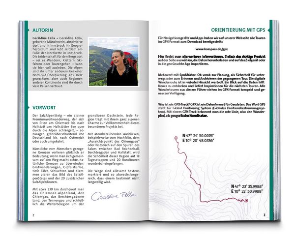Produktbild: KOMPASS Wanderf&uuml;hrer SalzAlpenSteig, Chiemsee, K&ouml;nigssee, Hallst&auml;tter See, 40 Touren
