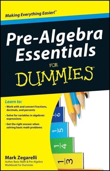 Produktbild: Pre-Algebra Essentials For Dummies