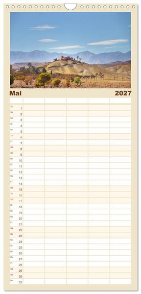 Produktbild: Familienplaner 2027 - Erlebe mit mir das traumhafte Marokko mit 5 Spalten (Wandkalender, 21 x 45 cm) CALVENDO
