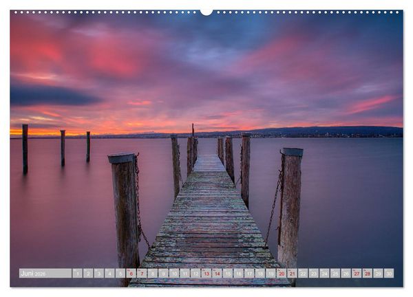 Produktbild: Bodensee-Stimmungen (hochwertiger Premium Wandkalender 2026 DIN A2 quer), Kunstdruck in Hochglanz