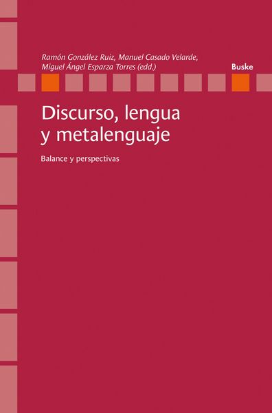 Produktbild: Discurso, lengua y metalenguaje
