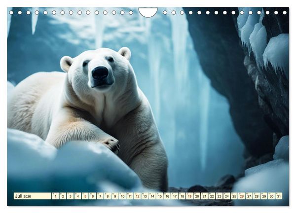 Produktbild: Eisb&auml;ren im Fokus (Wandkalender 2026 DIN A4 quer), CALVENDO Monatskalender