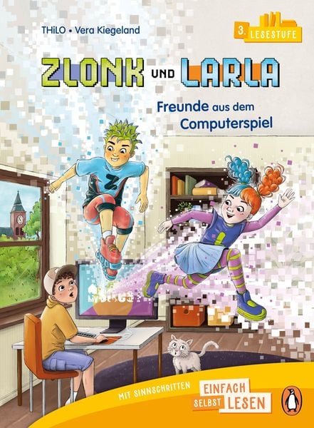 Zlonk und Larla – Freunde aus dem Computerspiel, Gebundene Ausgabe von Thilo, Penguin Junior, 9783328303688