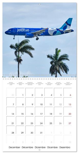 Produktbild: North American Airliners (Wall Calendar 2026 12 &times; 12 Inch) CALVENDO 12 Month Wall Calendar