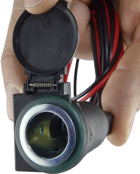 Produktbild: BAAS Zigarettenanz&uuml;nderdose mit Rohrhalter ZA02 Belastbarkeit Strom max.=5 A Passend f&uuml;r (Details) Zigarettenanz&uuml;nderstecker Steckdose 12 V/DC