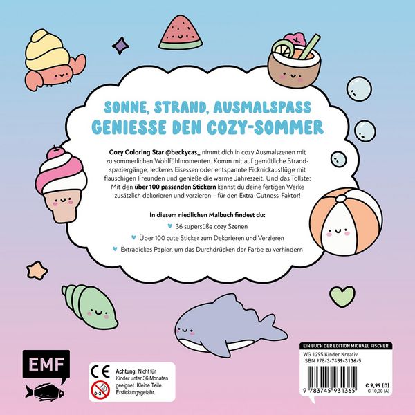 Produktbild: Sunshine Fun &ndash; Cozy Ausmalbuch zum Entspannen und Tr&auml;umen